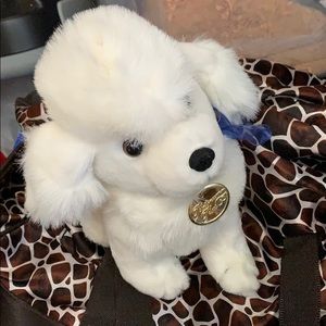 Cute Fuzzy White Stuffed Puddle!